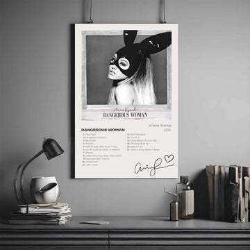 ARAINA GRANDE DANGEROUS WOMAN ALBUM POSTER