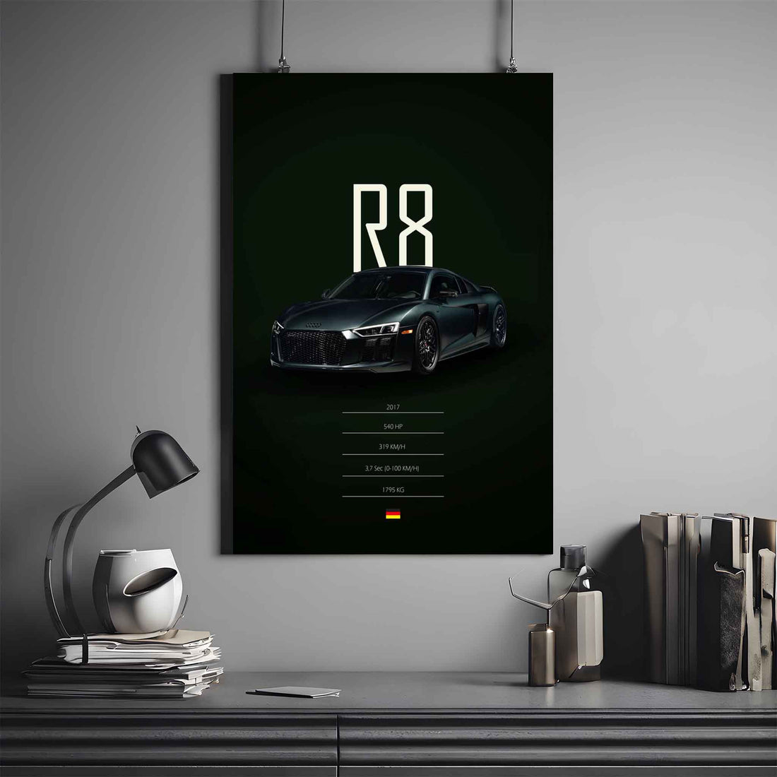 Audi R8 Poster | Audi Poster | Automotive Poster 