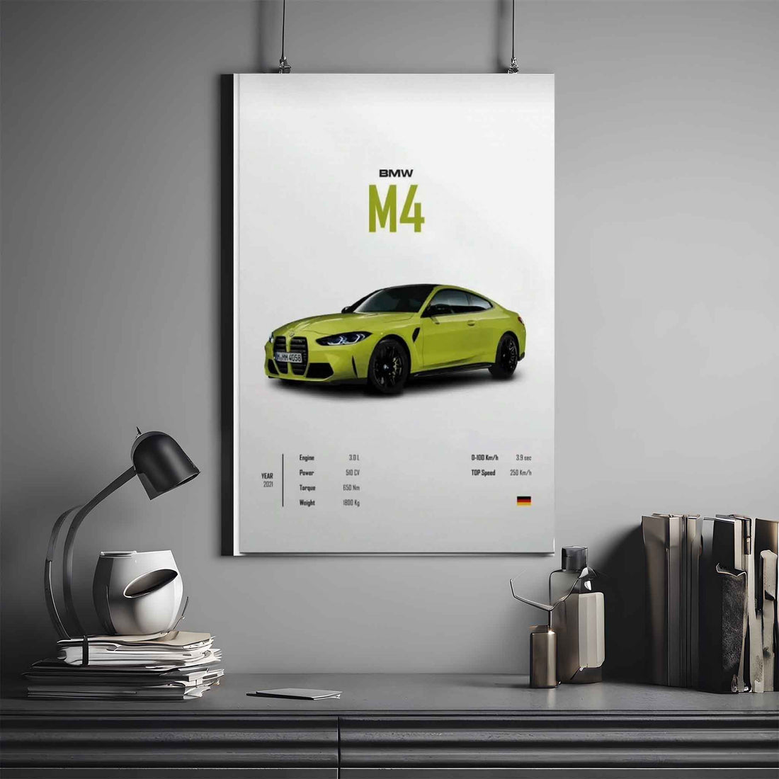 BMW M4 Poster | BMW Poster | Supercar Poster 