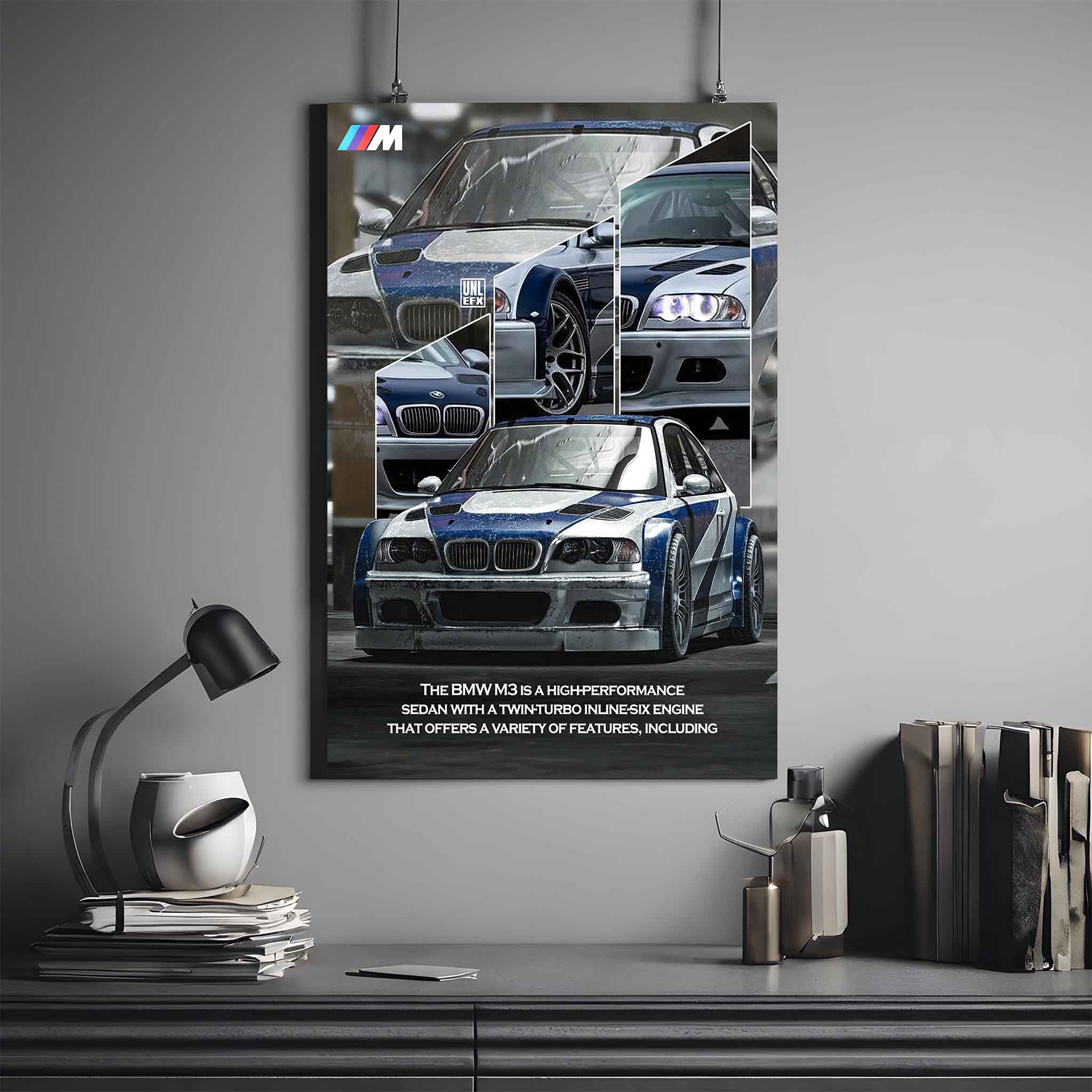  BMW M3 GTR Poster