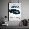 Bugatti Divo Poster | Bugatti Poster | Supercar Poster 