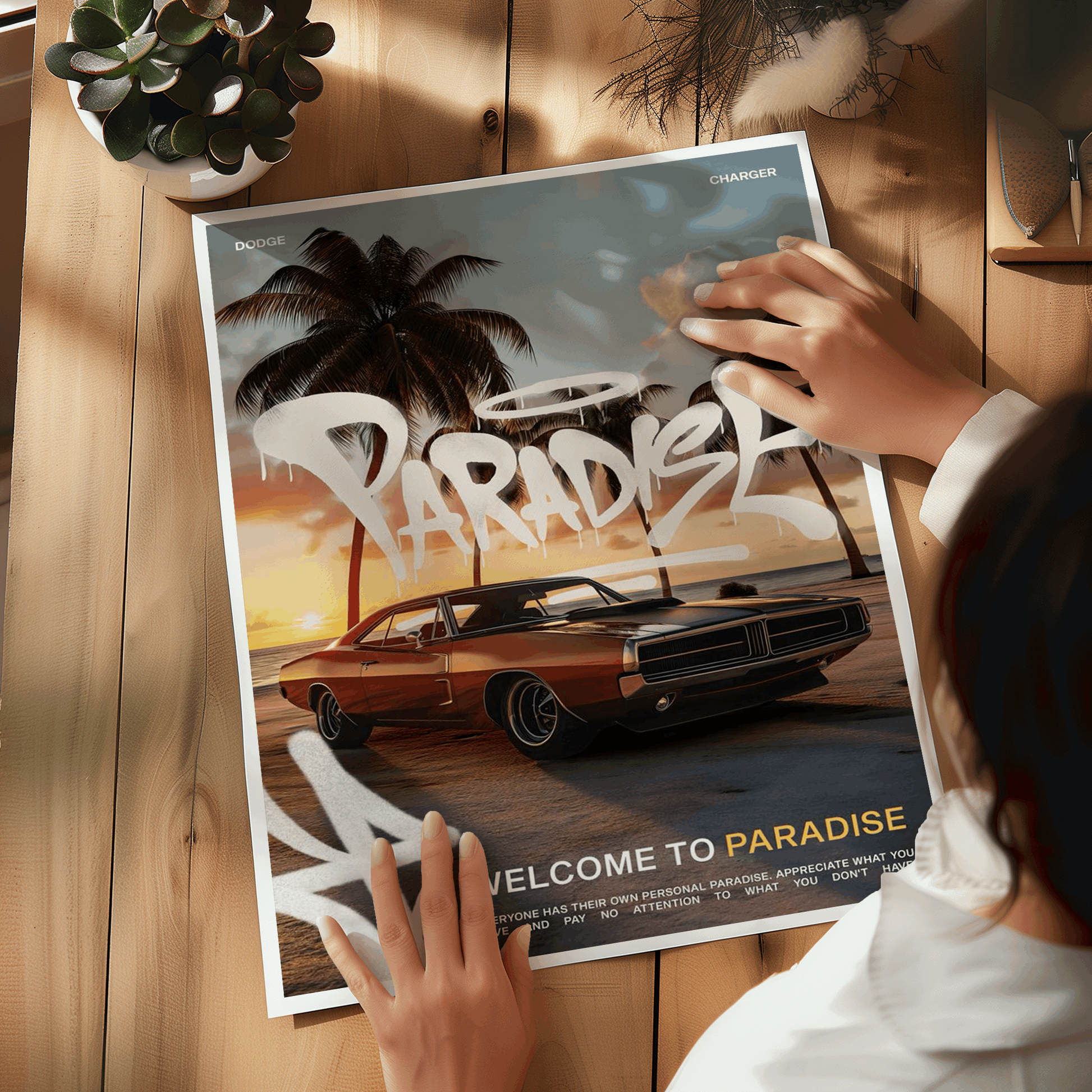 Celebrated Dodge Charger Poster - Premium Wall Art with Free Shipping & Cash on Delivery | Classic Car Poster Collection