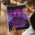 Drive Movie Poster - Premium Wall Art with Free Shipping & Cash on Delivery | Movie Poster | Neon Aesthetic Movie Posters