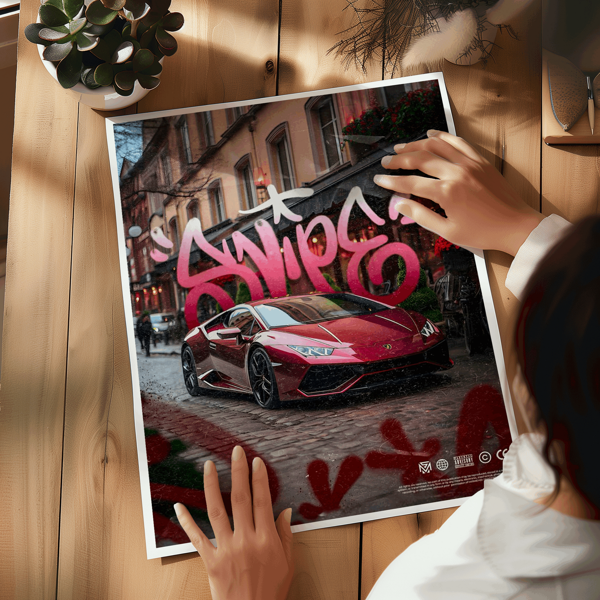 Exotic Lamborghini Huracan Poster - Premium Wall Art with Free Shipping & Cash on Delivery | Supercar Poster Collection