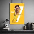 DHONI 7 CSK POSTER