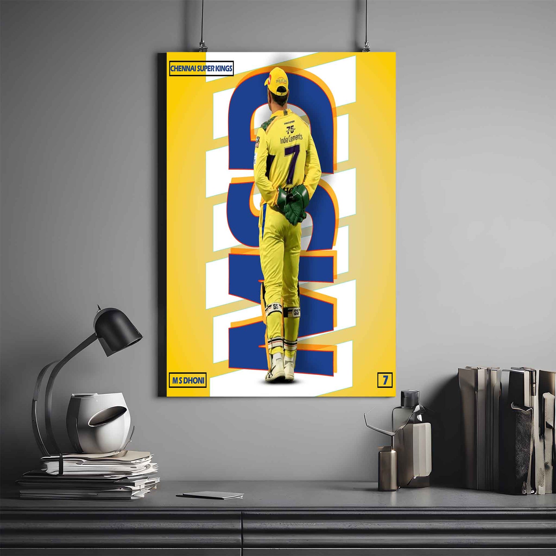 DHONI CSK POSTER