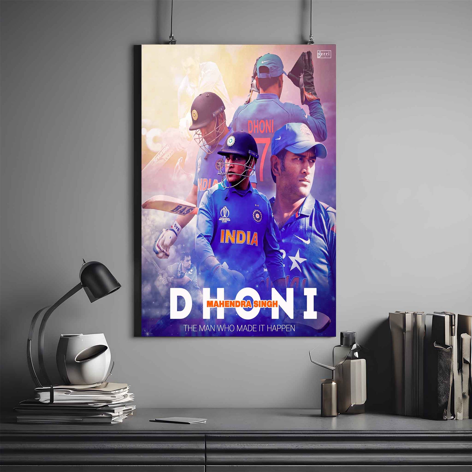 DHONI X TEAM INDIA POSTER