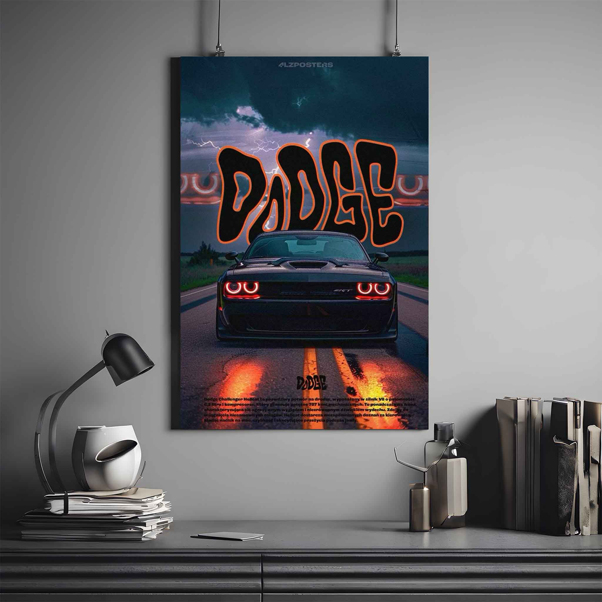 Dodge Challenger Hellcat Poster