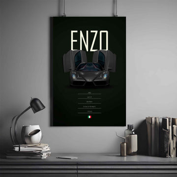 Ferrari Enzo Poster | Ferrari Poster | Automotive Poster