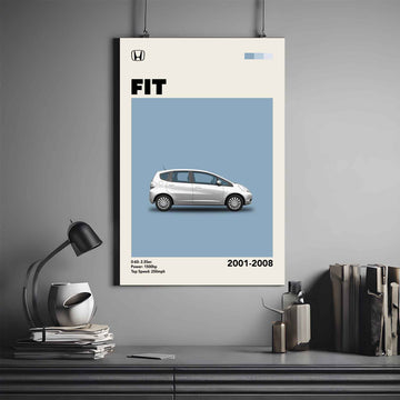 Honda Fit Poster | Automotive Poster | Car Poster