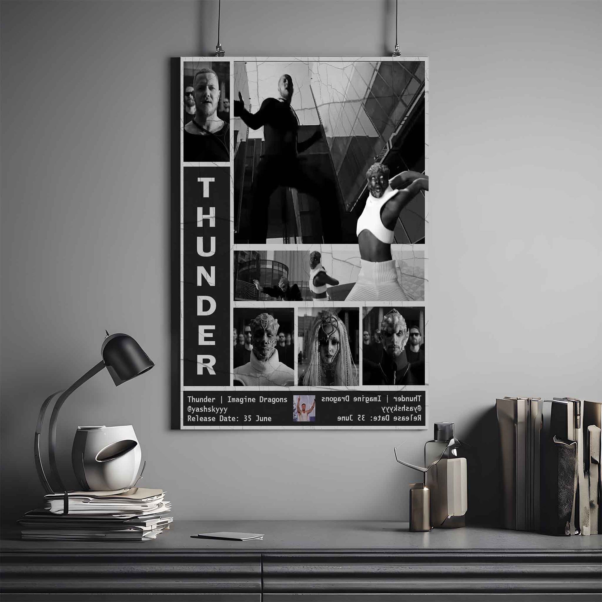 IMAGINE DRAGONS THUNDER POSTER