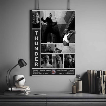 IMAGINE DRAGONS THUNDER POSTER