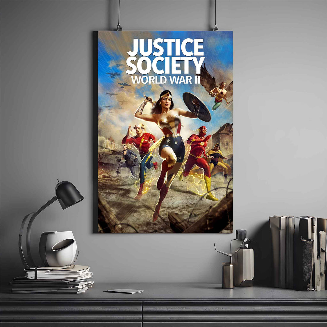 JUSTICE SOCIETY WORLD WAR II POSTER