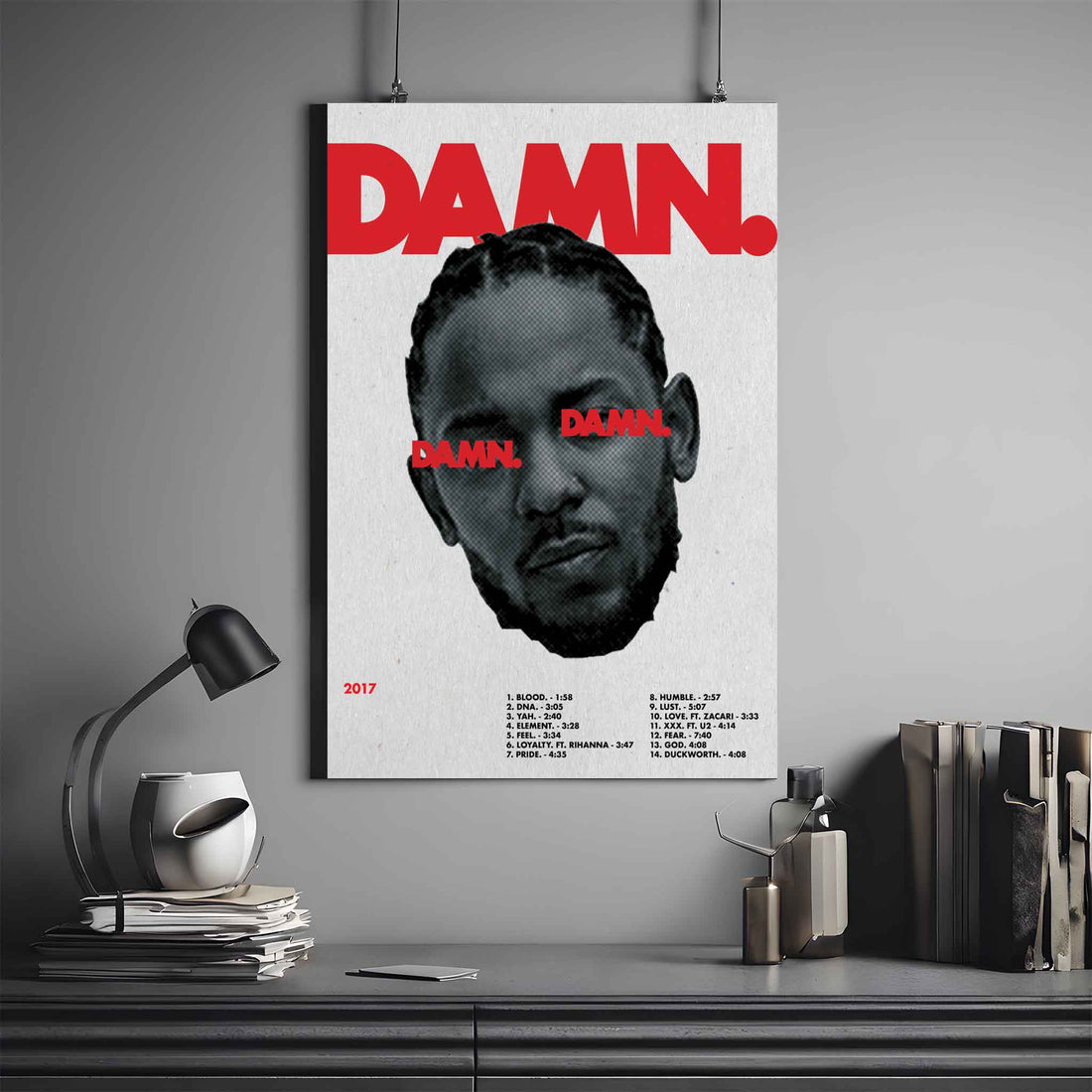 KENDRICK LAMR DAMN POSTER