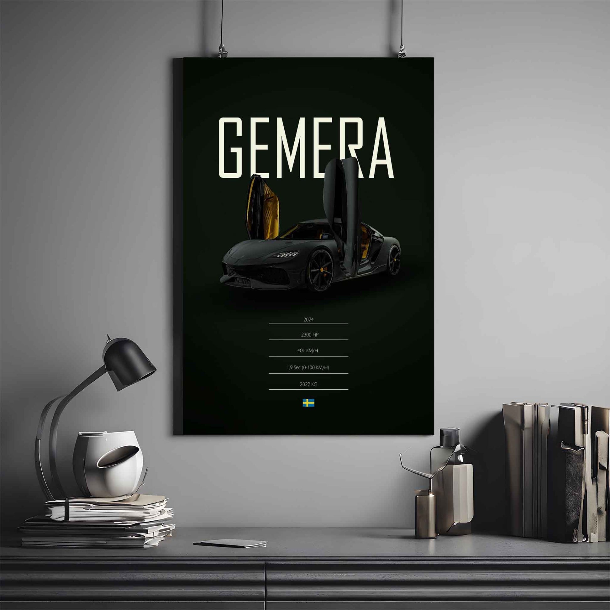 Koenigsegg Gemera Poster | Koenigsegg Poster | Automotive Poster 