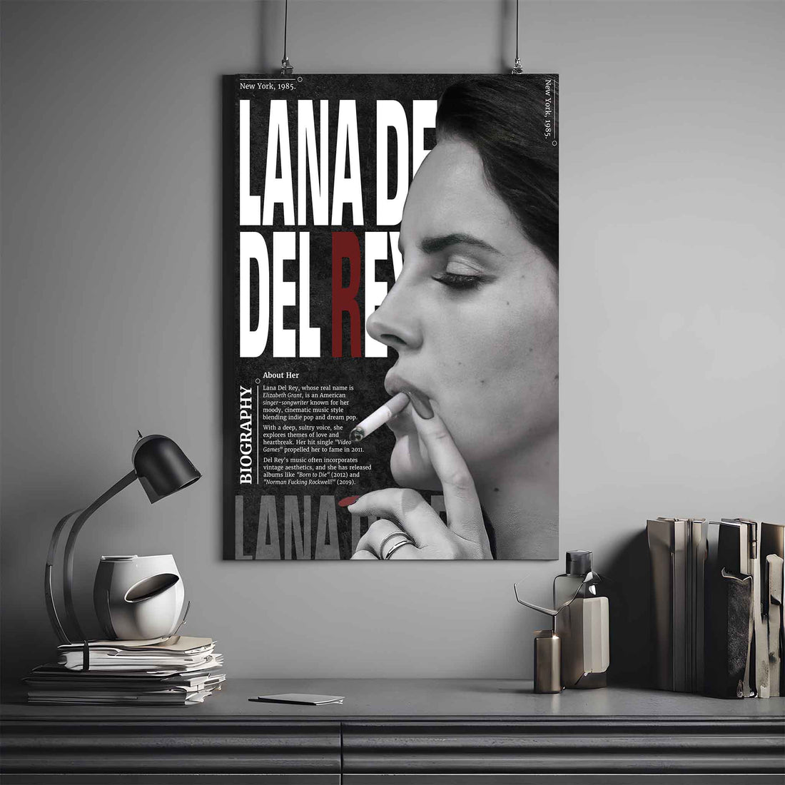 LANA DEL RAY BIOGRAPHY POSTER