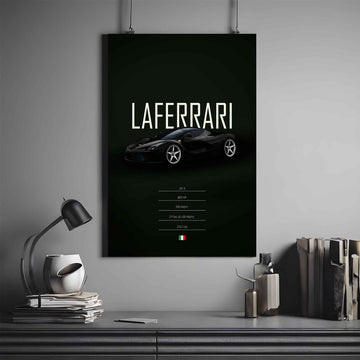 LaFerrari Poster | Ferrari Poster | Automotive Poster 