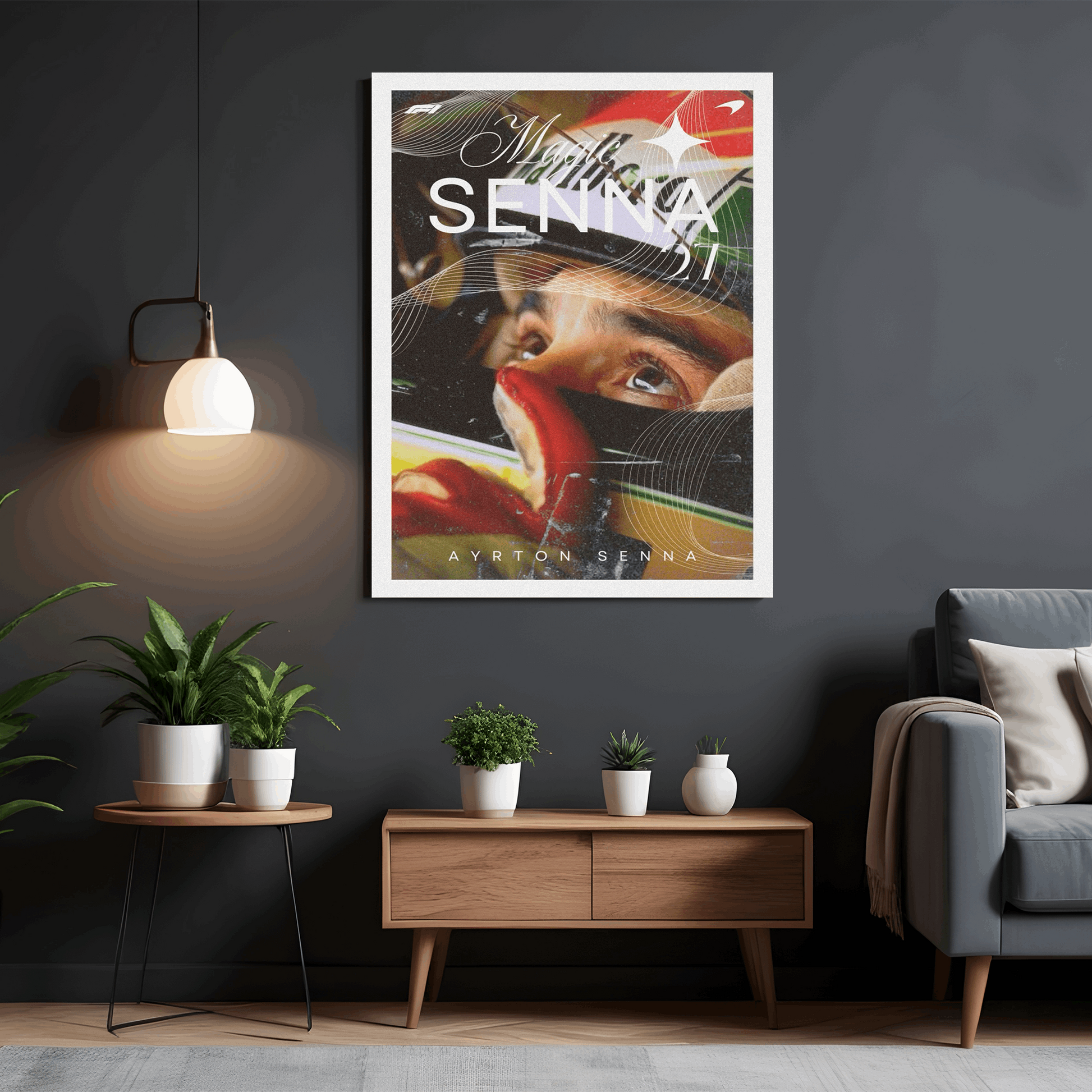 Ayrton Senna - Premium Wall Art with Free Shipping & Cash on Delivery | Formula 1 Driver Poster Collection