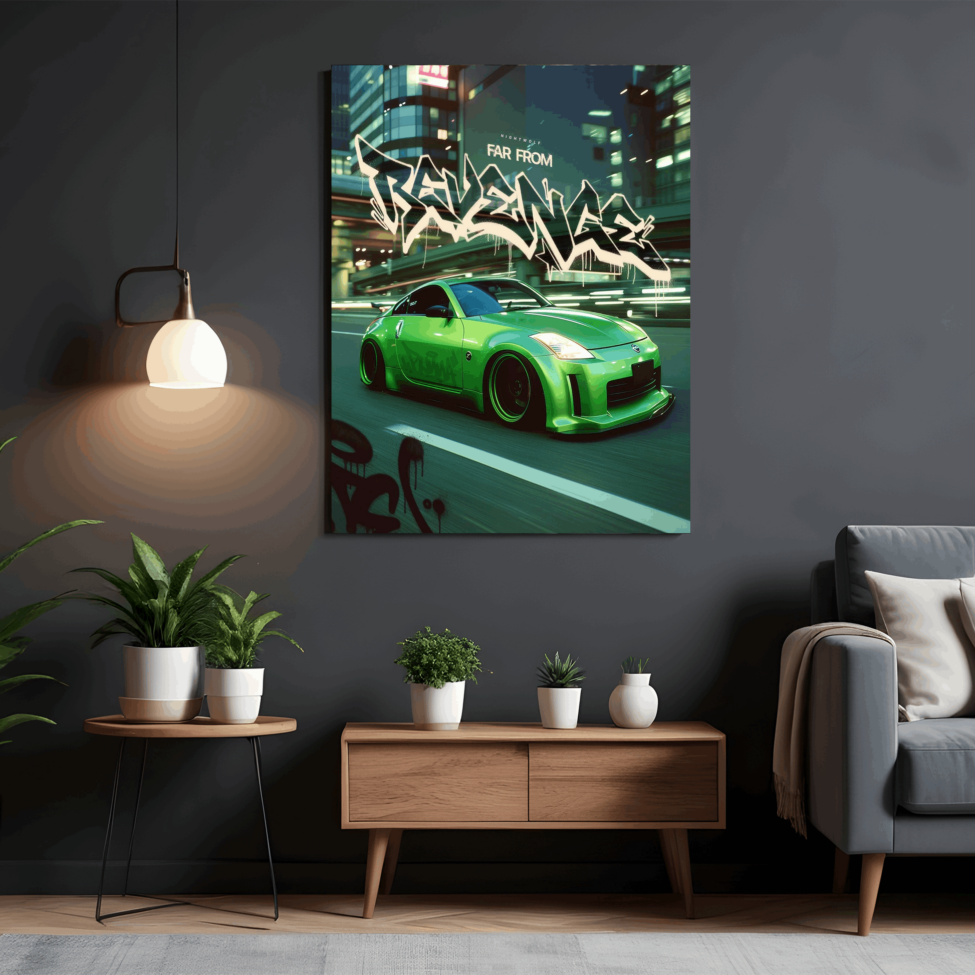 Drift Ready Nissan 350z - Premium Automotive Wall Art with Free Shipping & Cash on Delivery | JDM Car Poster Collection