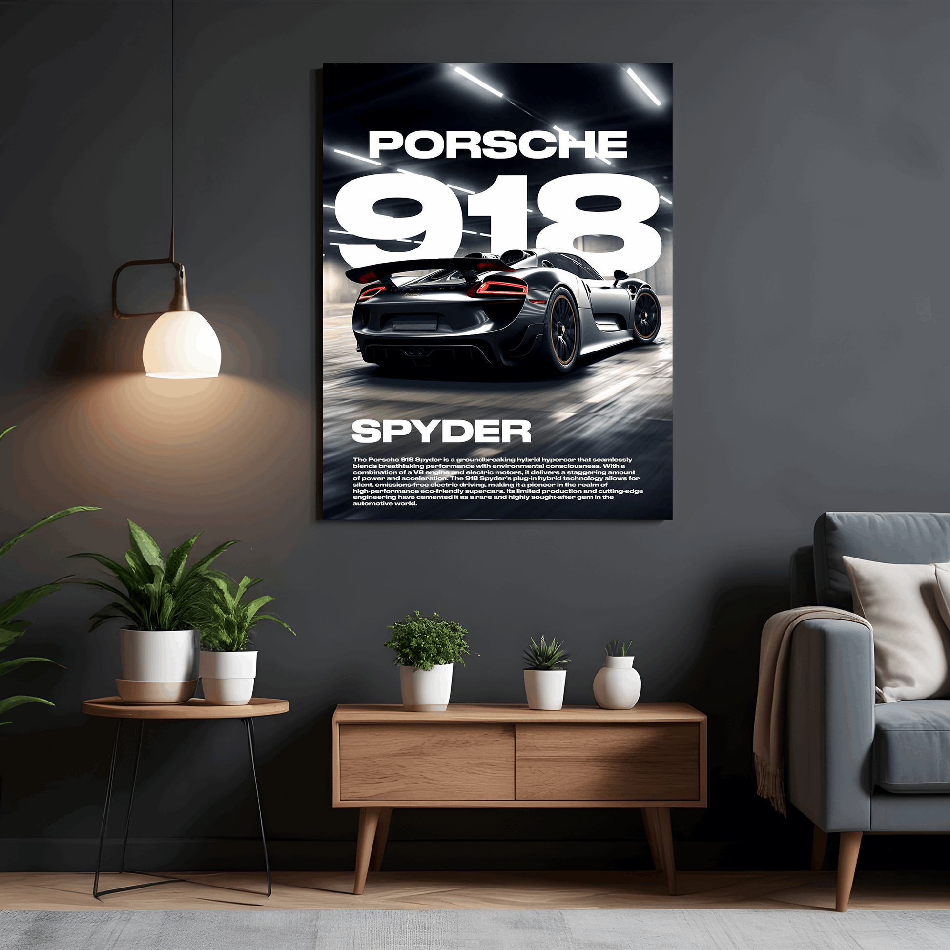 Agile Porsche 918 Poster - Premium Wall Art with Free Shipping & Cash on Delivery | Hypercar Poster Collection