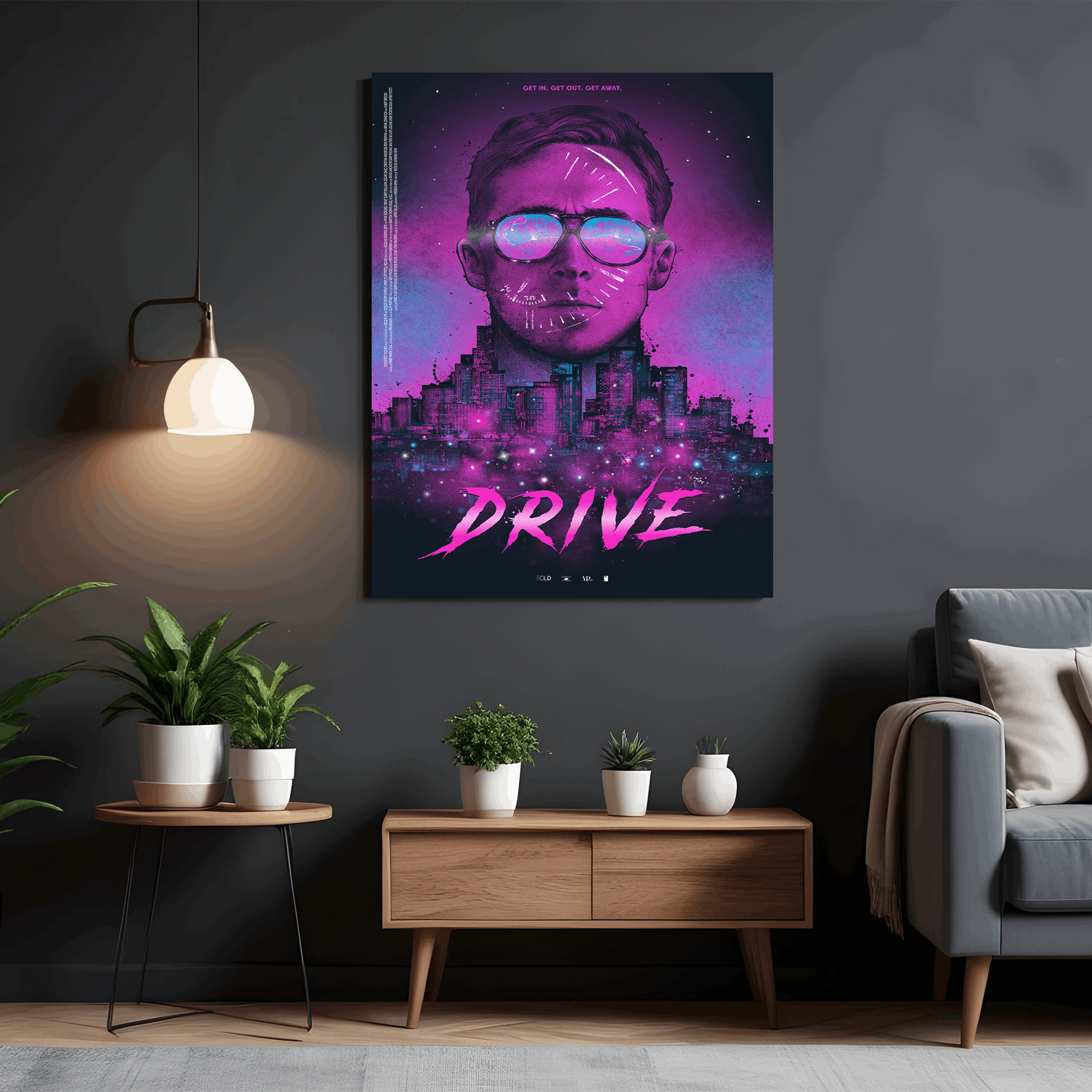 Drive Movie Poster - Premium Wall Art with Free Shipping & Cash on Delivery | Movie Poster | Neon Aesthetic Movie Posters