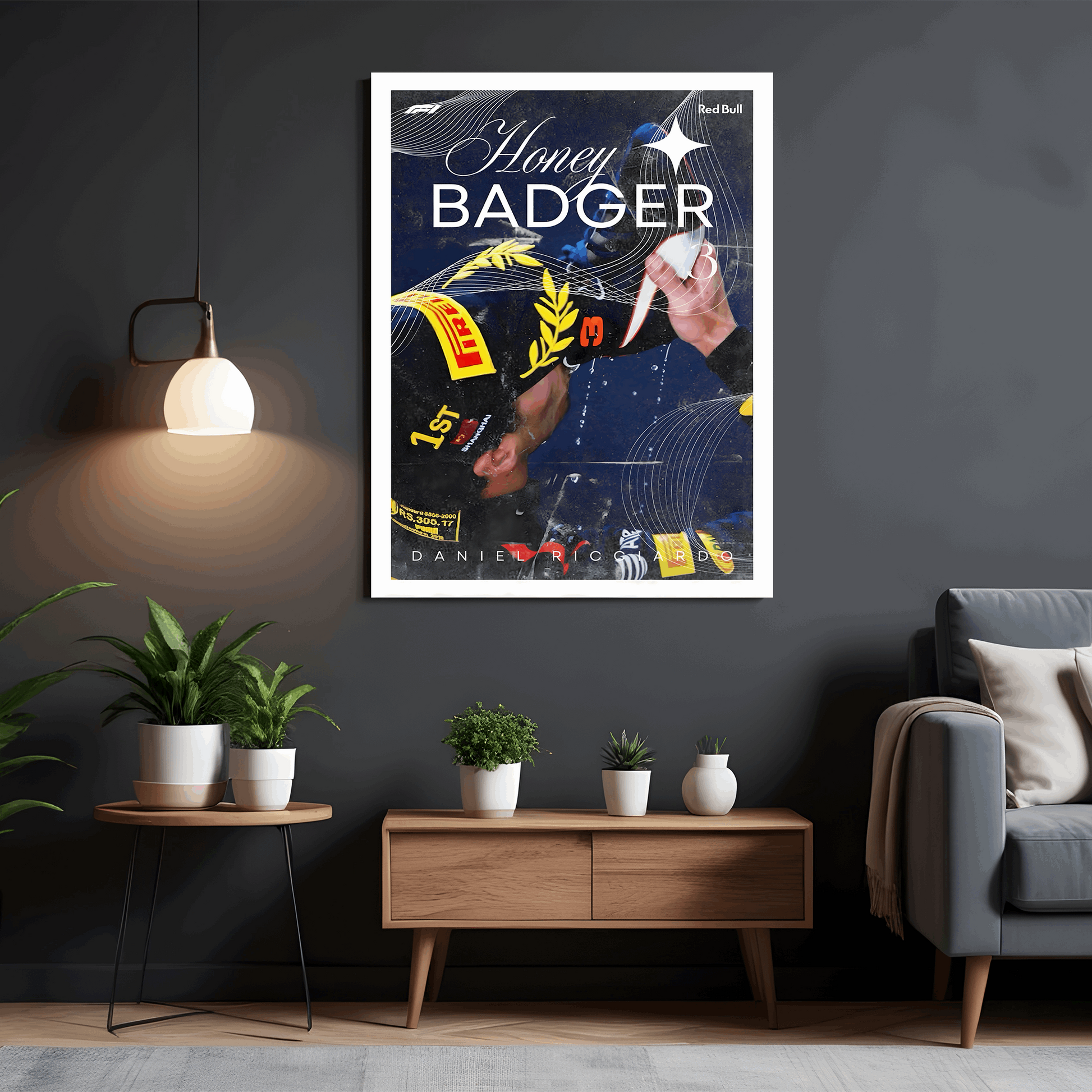 Daniel Ricciardo - Premium Wall Art with Free Shipping & Cash on Delivery | Formula 1 Driver Poster Collection