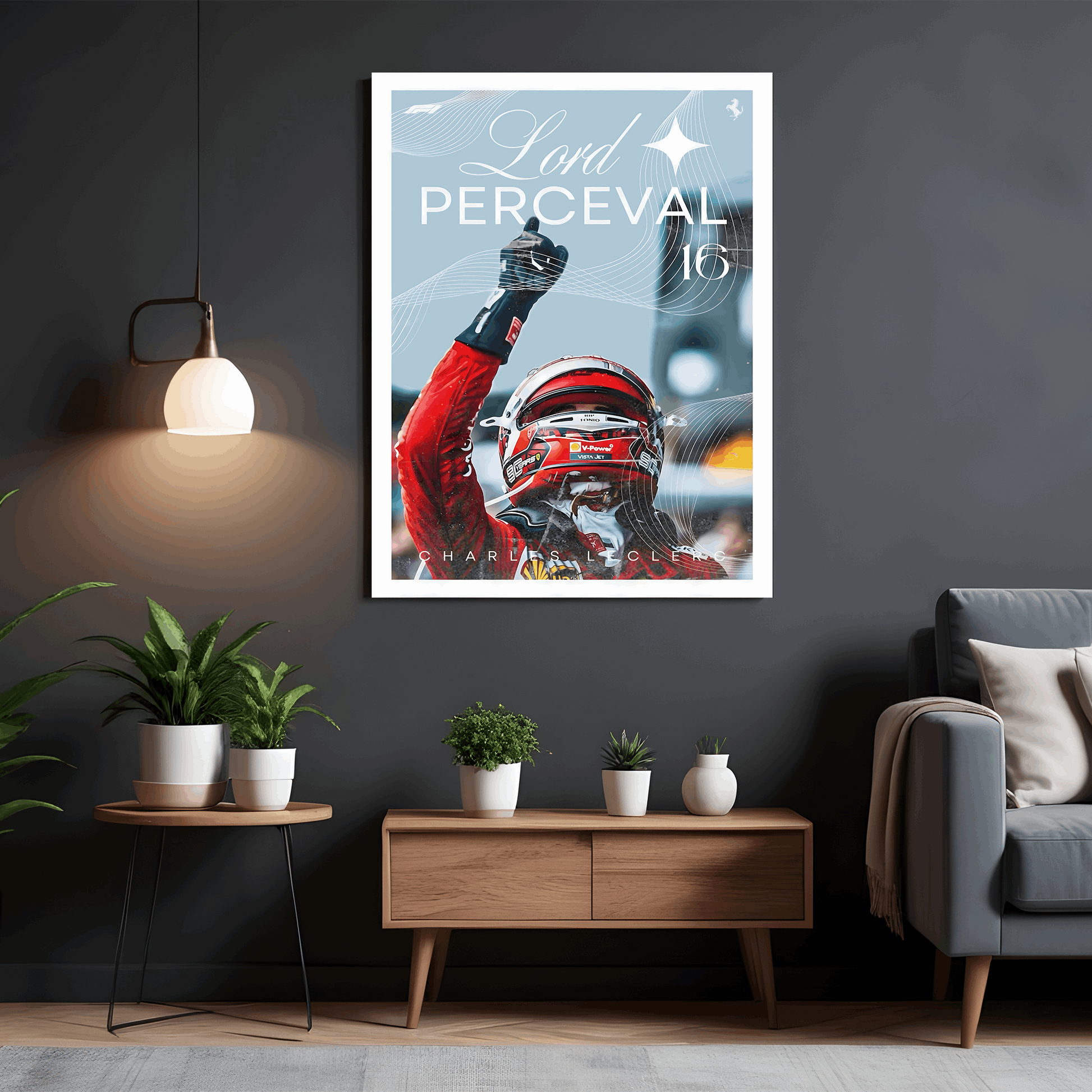 Charles Leclerc - Premium Wall Art with Free Shipping & Cash on Delivery | Formula 1 Driver Poster Collection