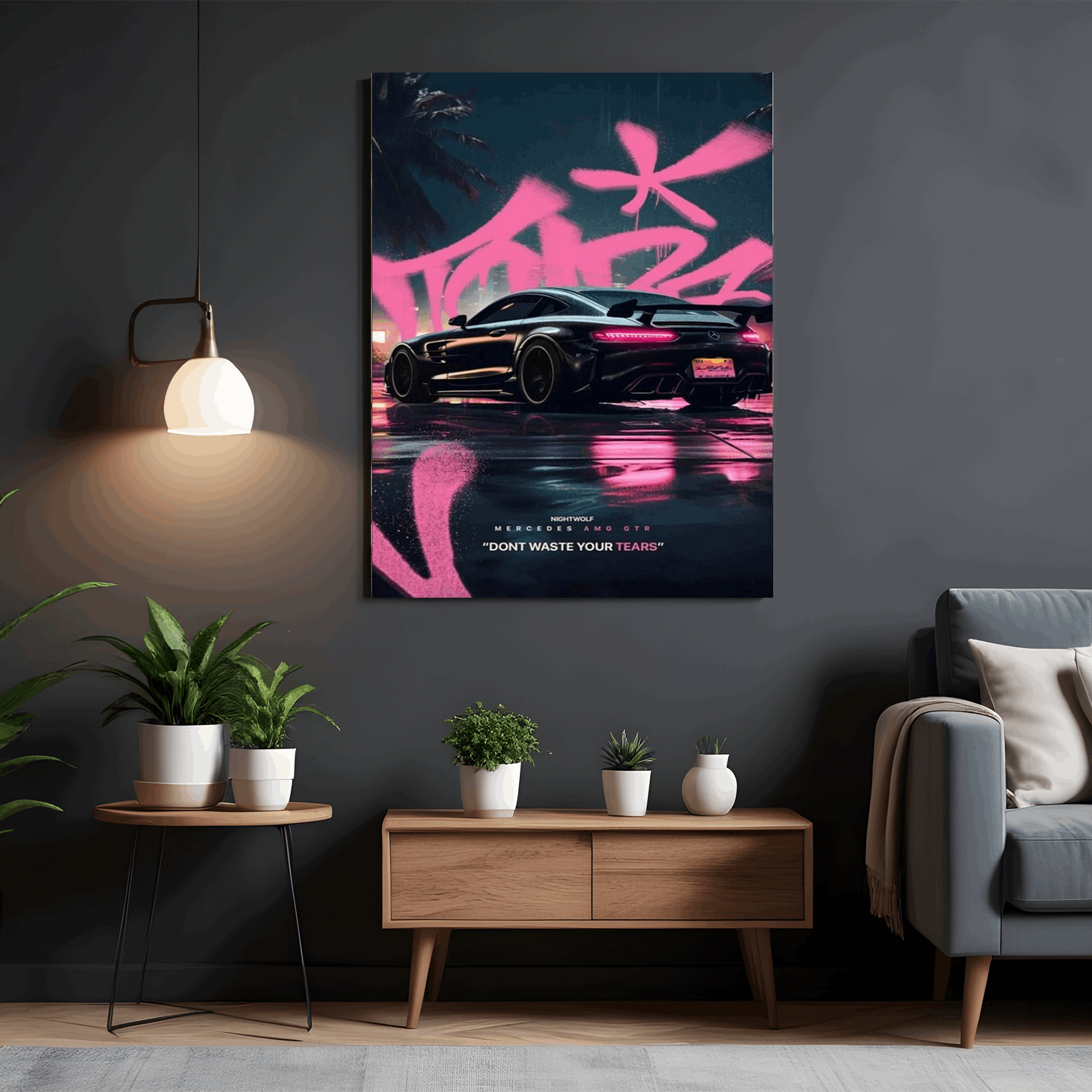 Bold Mercedes AMG GTR Poster - Premium Wall Art with Free Shipping & Cash on Delivery | Supercar Poster Collection