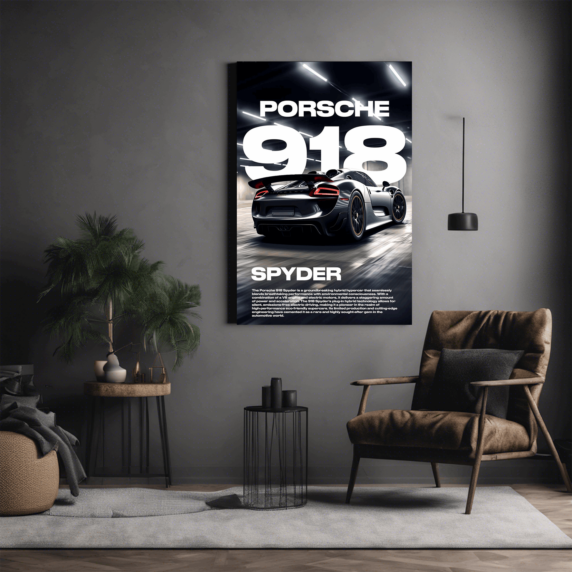 Agile Porsche 918 Poster - Premium Wall Art with Free Shipping & Cash on Delivery | Hypercar Poster Collection