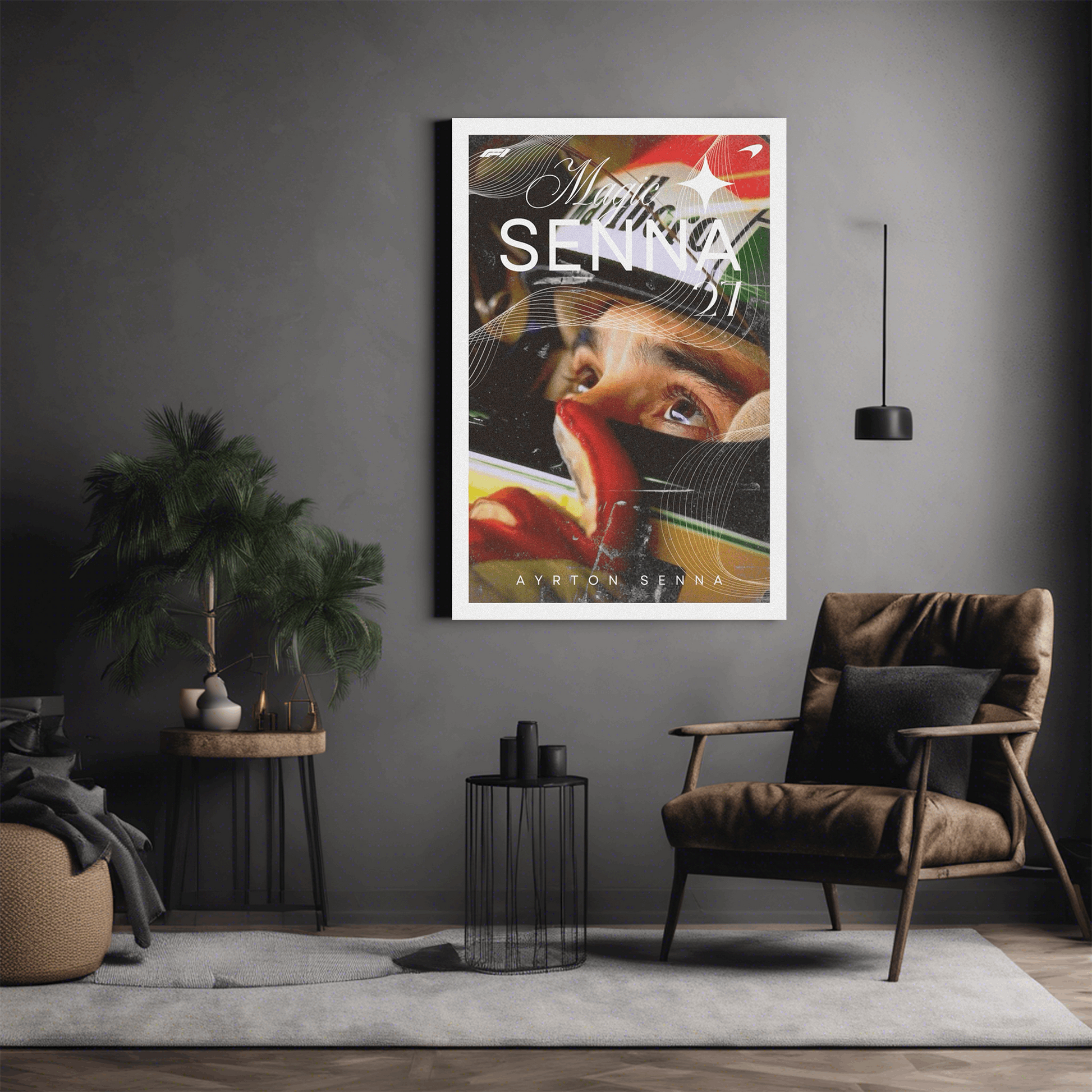 Ayrton Senna - Premium Wall Art with Free Shipping & Cash on Delivery | Formula 1 Driver Poster Collection