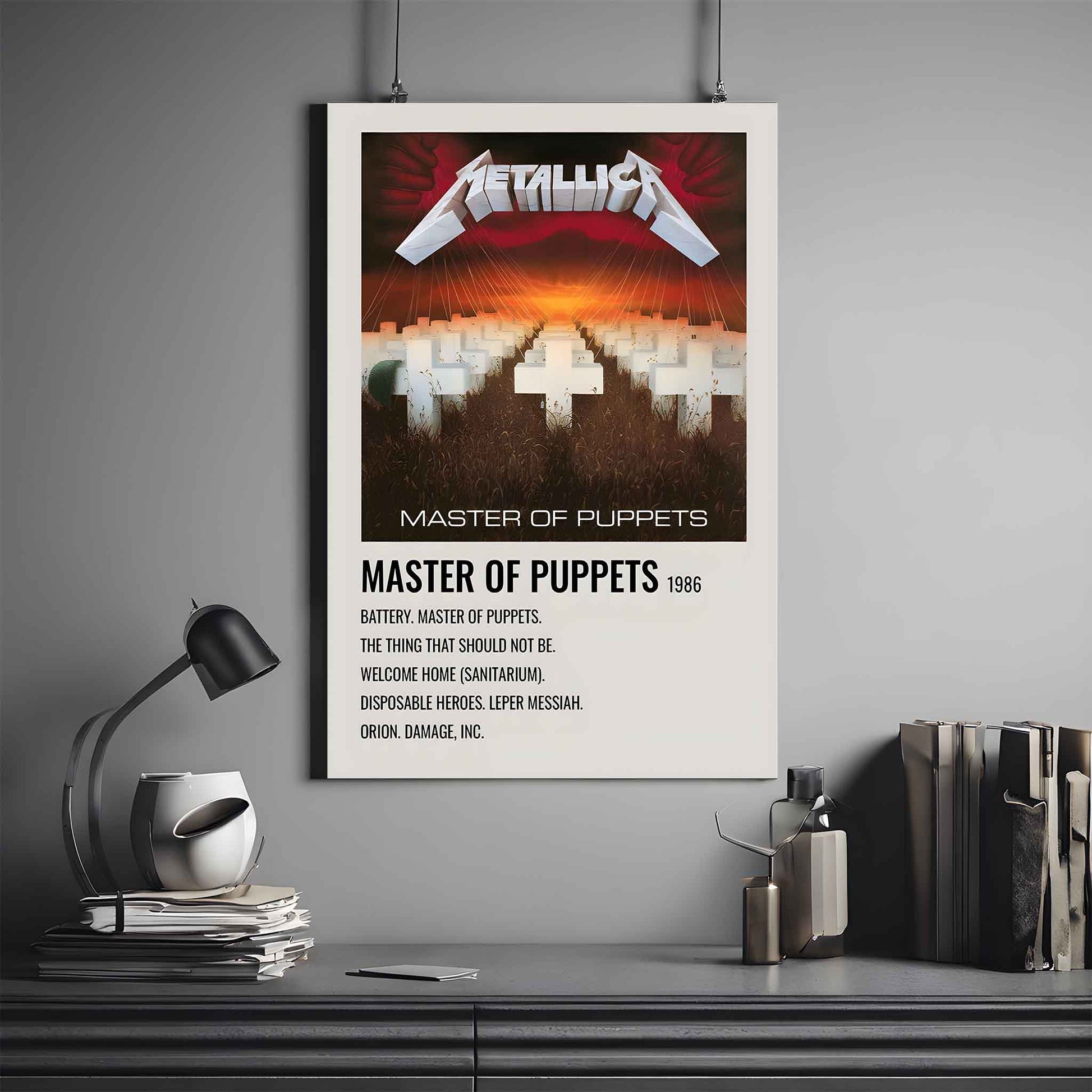 METALLICA MASTER OF THE PUPPETS ALBUM POSTER