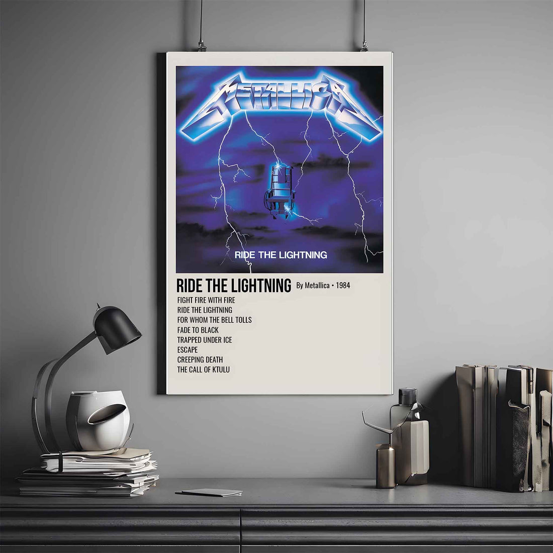 METALLICA RIDE THE LIGHTNING ALBUM POSTER 