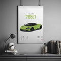 Mclaren 765LT Poster | Mclaren Poster | Supercar Poster