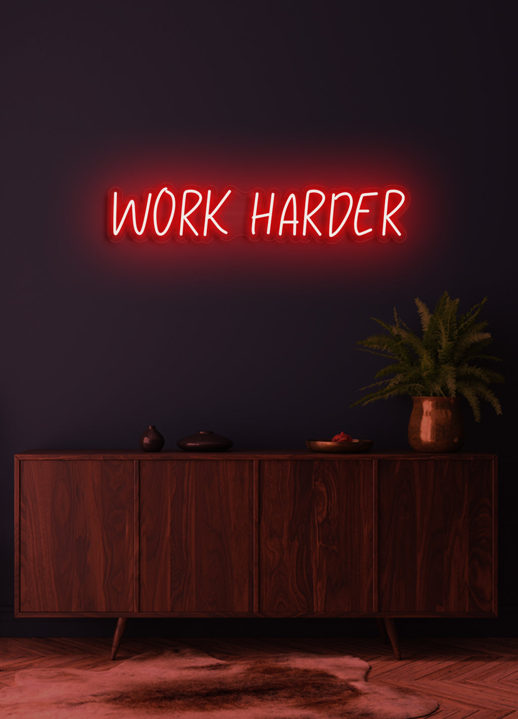 WORK HARDER | MANCAVE #02 | NEON LIGHTING