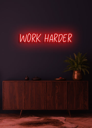 WORK HARDER | MANCAVE #02 | NEON LIGHTING