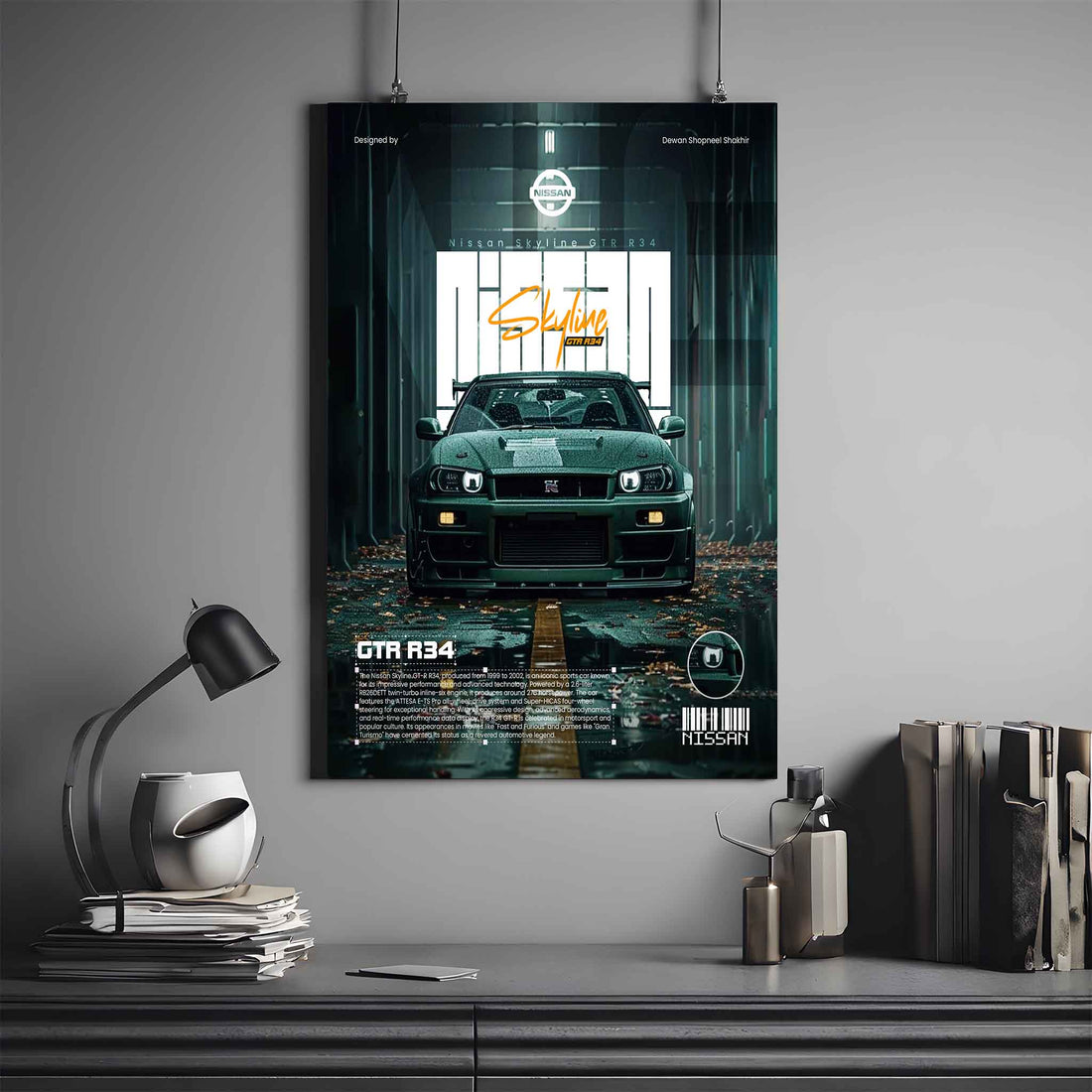 poster nissan gtr