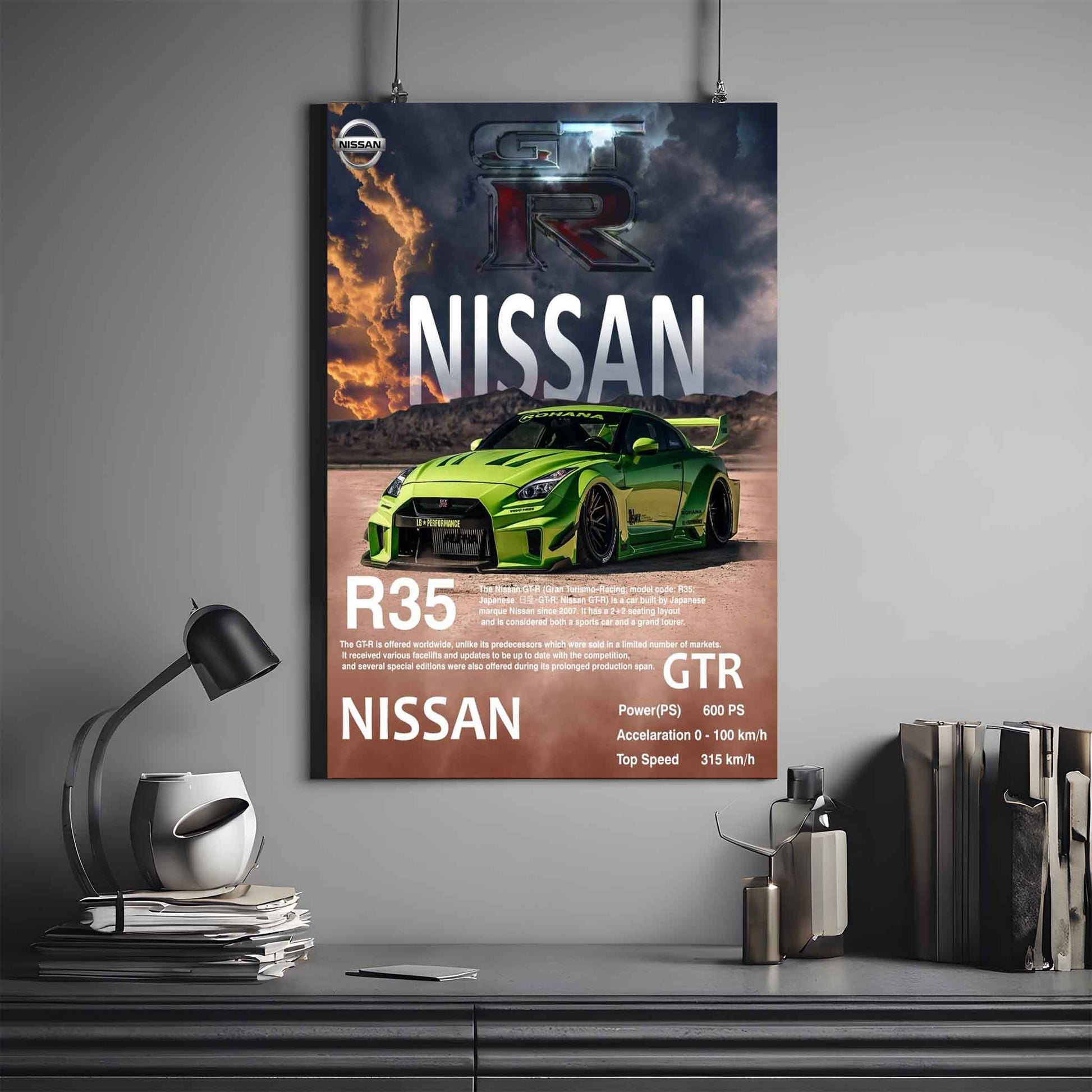 Nissan GTR Poster |  R35 Poster | Supercar Poster