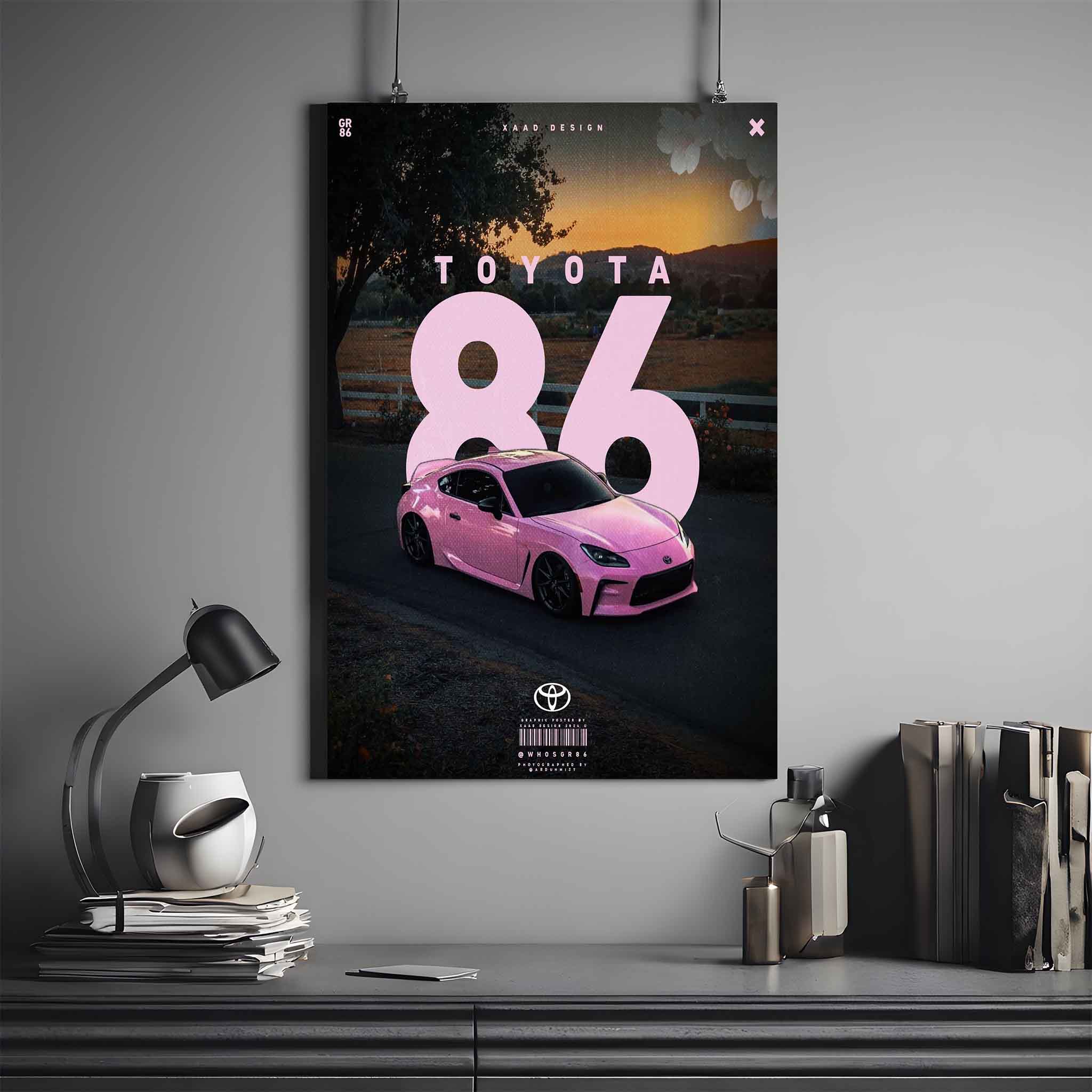 Toyota 86 Poster | Supercar Poster | Car Poster