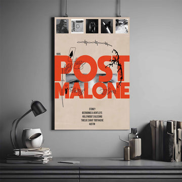 POST MALONE ALBUMS POSTER