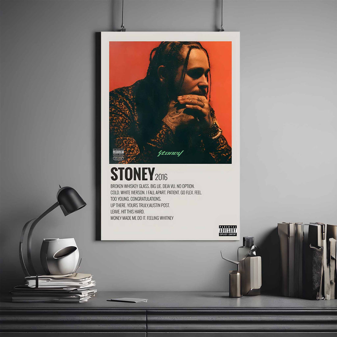 POST MALONE STONEY ALBUM POSTER