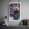 Fernando Alonso - Premium Wall Art with Free Shipping & Cash on Delivery | Formula 1 Driver Poster Collection