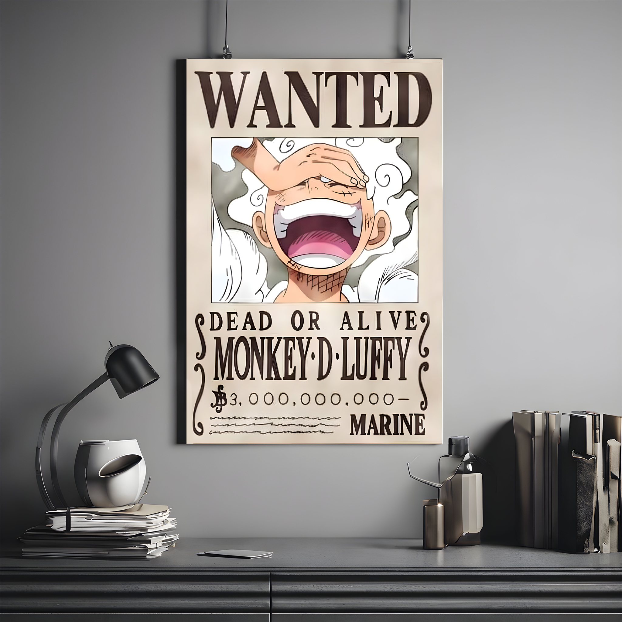 One Piece Wanted Poster - Monkey D. Luffy  | One Piece #03 | Anime Poster