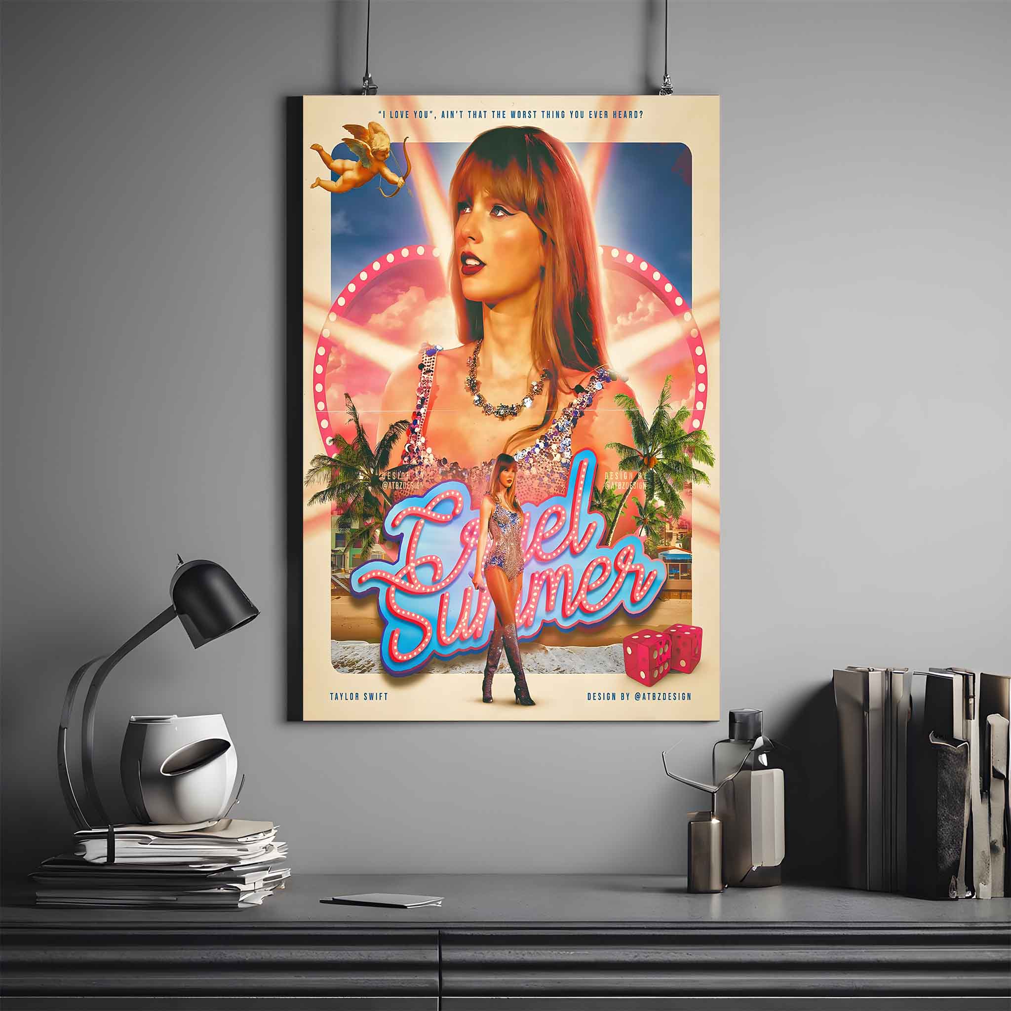 TAYLOR SWIFT X CRUEL SUMMER | TAYLOR SWIFT POSTER #4  | MUSIC POSTER