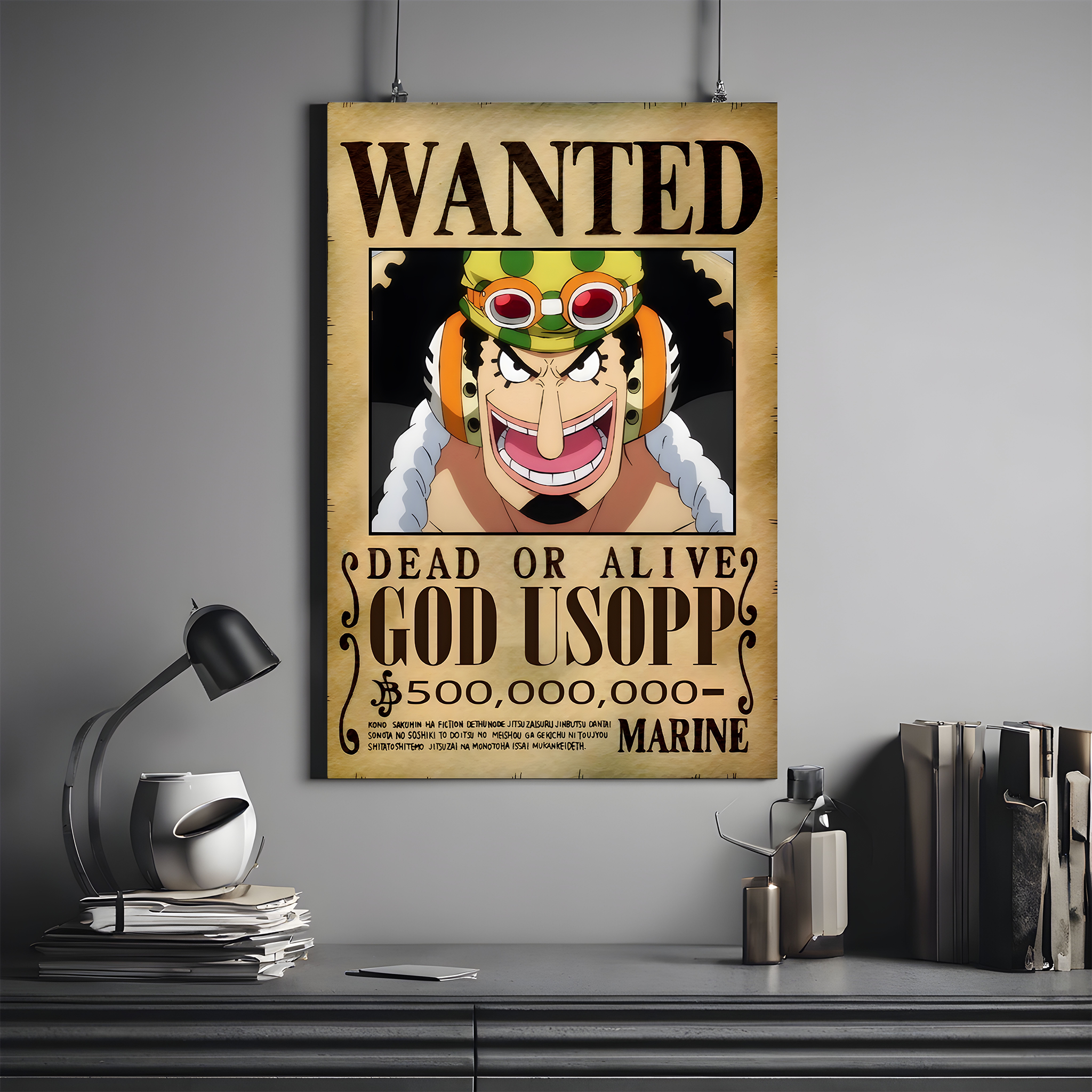 One Piece Wanted Poster - God Usopp  | One Piece #04 | Anime Poster