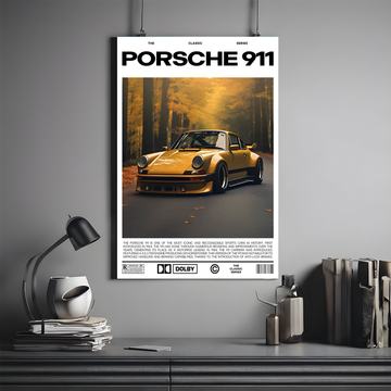 Porsche 911 Poster | Classic Car #02 | Car Poster