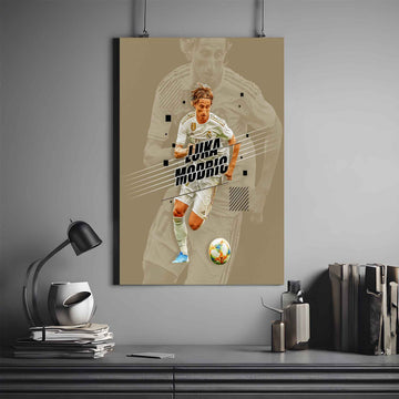 LUKA MODRIĆ X REAL MADRID| MODRIĆ POSTER #1 | FOOTBALL POSTER