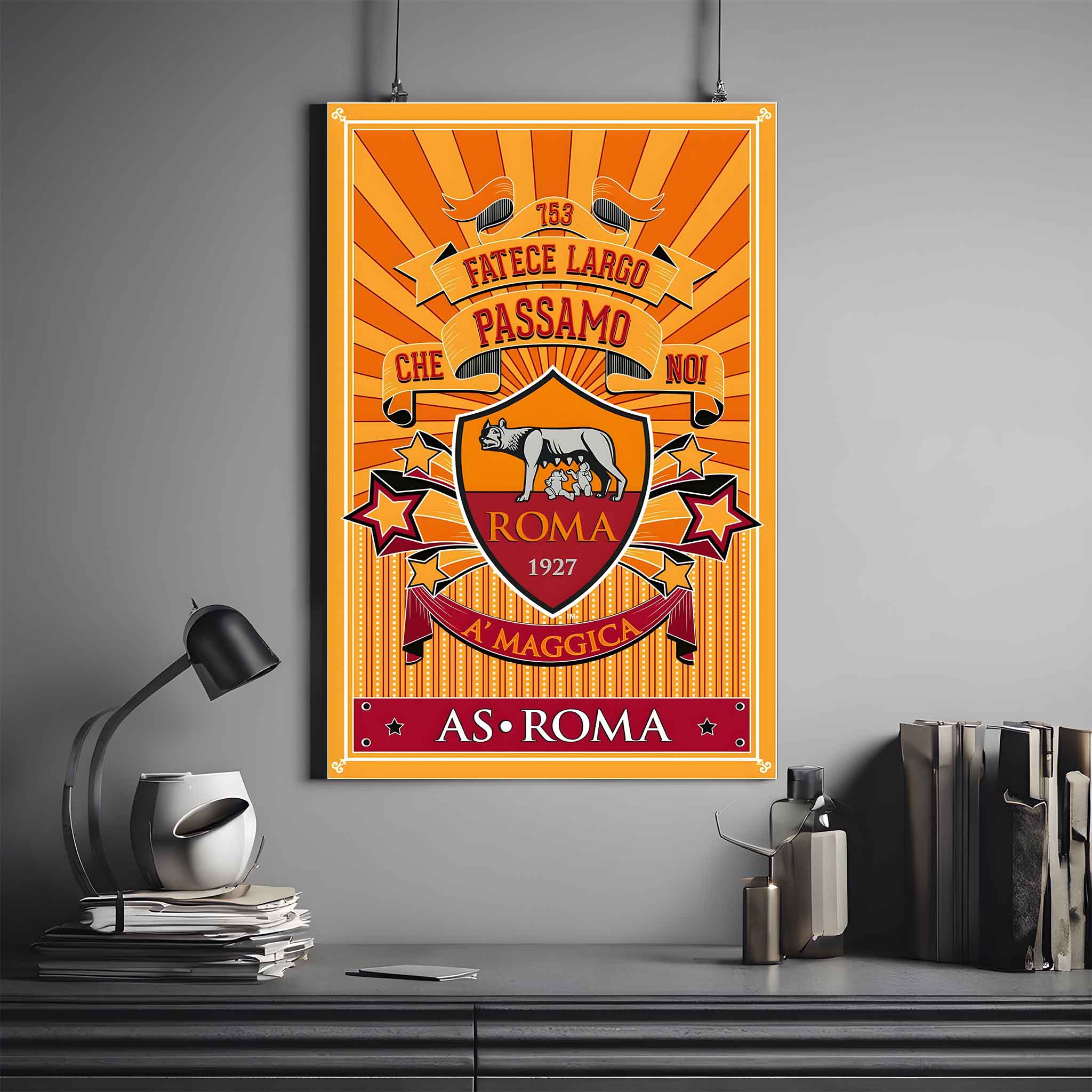 FOOTBALL CLUB #14 | A.S ROMA POSTER | FOOTBALL POSTER