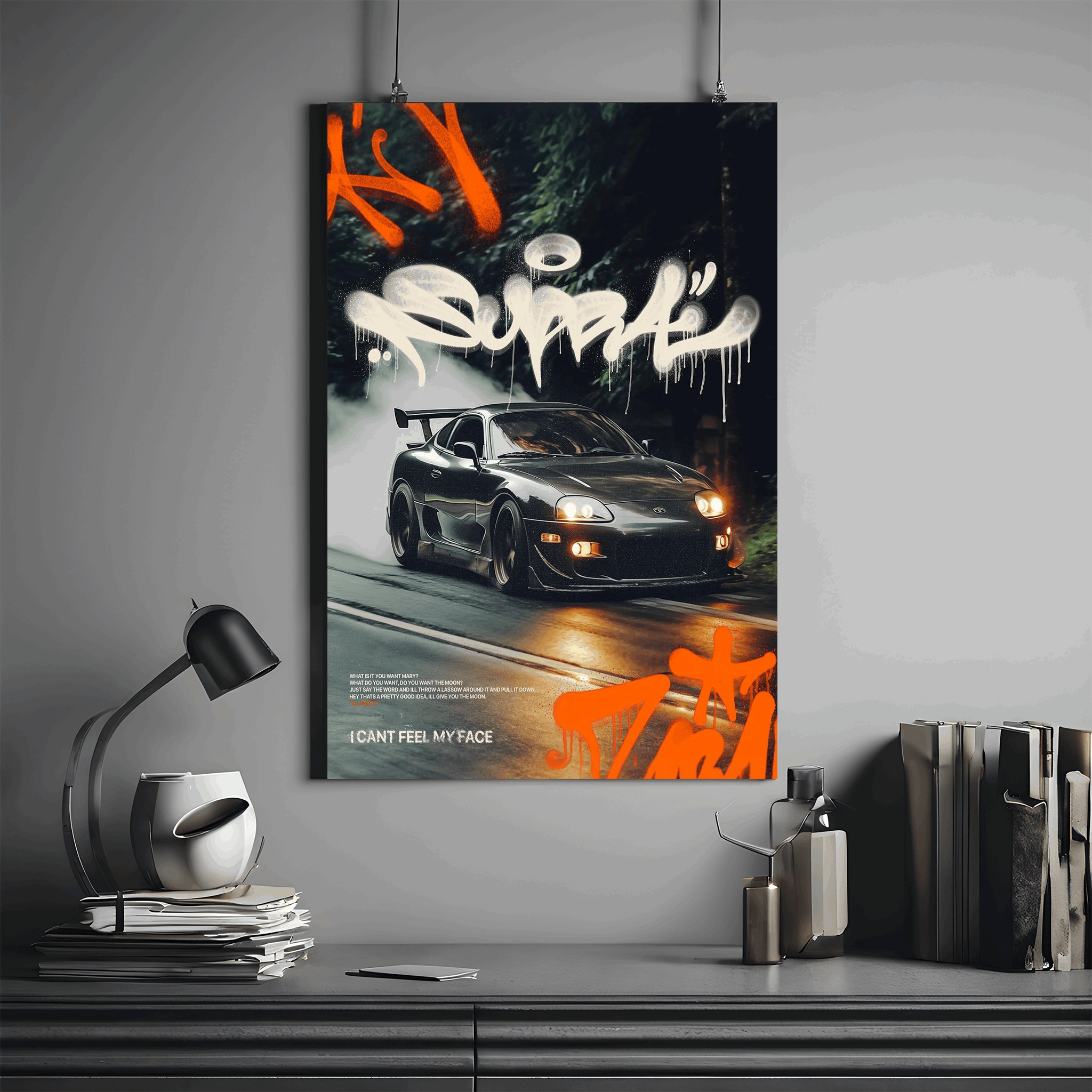 Cult-Favorite Toyota Supra Poster - Premium Automotive Wall Art with Free Shipping & Cash on Delivery | JDM Car Poster Collection