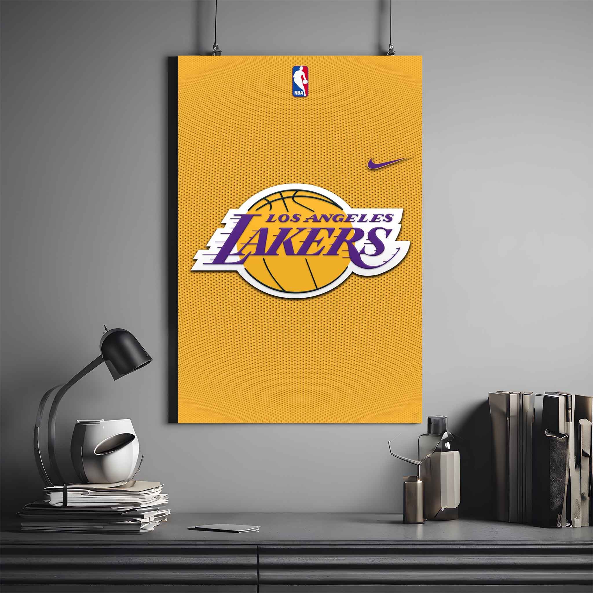 NBA X LOS ANGELES LAKERS LOGO POSTER | NBA POSTER #74 | BASKETBALL POSTER