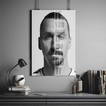 IBRAHIMOVIĆ X MOTIVATION | IBRAHIMOVIĆ POSTER #2 | FOOTBALL POSTER